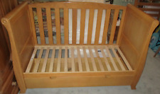 Wooden Cot Cotbed Baby Sleigh Cot Bed WITH Handy STORAGE DRAWER underneath
