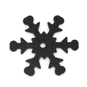 10g Over 200 Black Christmas Snowflake Sequins 19mm Great Quality Free P&P - Picture 1 of 3