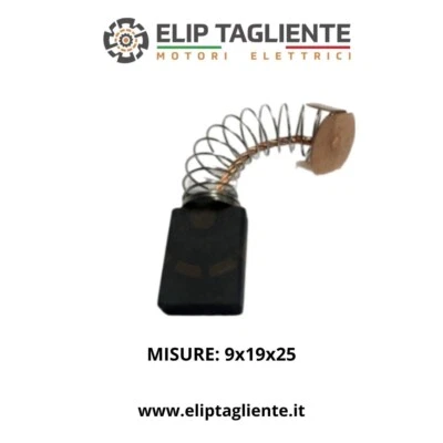 SPAZZOLE CARBONCINI 9X19X25 PER FILIERA RIDGID TIPO 300 KIT 2 PZ