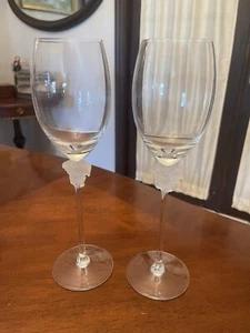 Versace Rosenthal Medusa Head Glass White Wine Goblet 10.5” Lumiere Discontinued - Picture 1 of 11