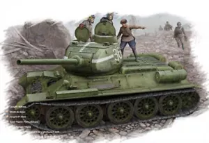 1/48 Hobby Boss Russian T-34/85 Tank Model 1944 with Flattened Turret - HY84807 - Picture 1 of 9