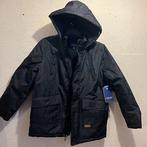 Cherokee an American standard Jacket size 14/16 Hooded Black NEW - Picture 1 of 10