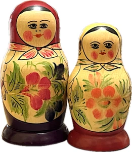 Two Matrushka Doll "Nesting Doll" Sets, Soviet Union, circa 1966 - Picture 1 of 12