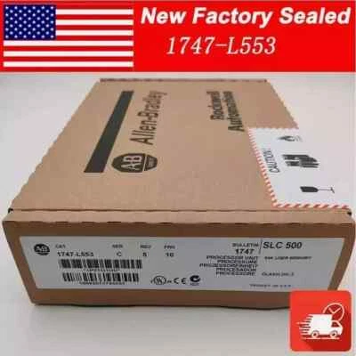 New Factory Sealed AB 1747-L553 SER C SLC500 5/05 CPU Processor Unit 1747L553 - Image 1 of 4