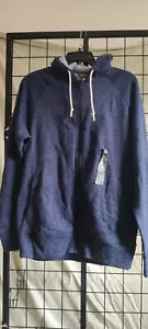 Felpa con cappuccio e zip intera All In Motion taglia media blu giacca - Foto 1 di 4