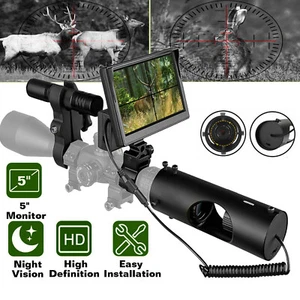 Infrared Night Vision System Rifle Scope Hunting Sight 850nm LED 5" IR HD Camera - Picture 1 of 12