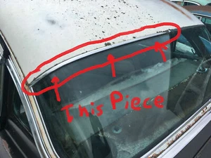 1955 56 Cadillac Fleetwood PS Top Rear Windshield Window Stainless Molding Sedan - Picture 1 of 8