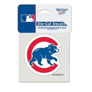 Chicago Cubs Alternate Team Logo Die Cut Car Sticker MLB Decal 4" x 4" (Colored) - Picture 1 of 1
