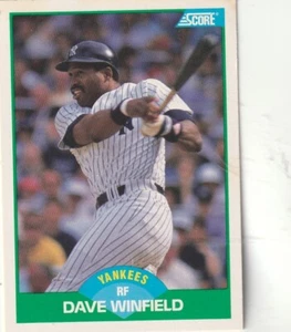 SPEDIZIONE GRATUITA-COME NUOVO-1989 Score 50 Dave Winfield New York Yankees - Foto 1 di 1