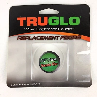 TRUGLO Azul Fibras de Repuesto 0.010" Arma de Fuego Tiro con Arco Mira Fibra Óptica Foto 1 de 3
