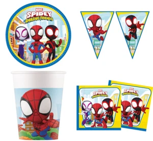Spidey Party decoration Spidey And His amazing friends Birthday Party Tablewear - Picture 1 of 8