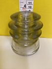 Vintage Clear Glass Insulator Armstrong's 102 57 Clear with Triple Rings