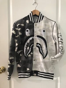 Rare Vintage A Bathing Ape WGM Bape Big Boys Varsity Jacket   Size M - Picture 1 of 6