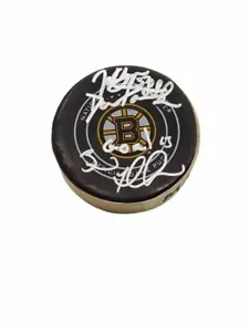 Brad Marchand Boston Bruins GOAL SCORED, Triple Signed! Perfection Line puck  - Picture 1 of 1