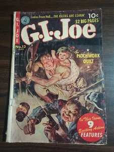 GI Joe #12 1952 Ziff Davis 10 Cent Vintage War Comics Mid-Grade Golden Age - Bild 1 von 6