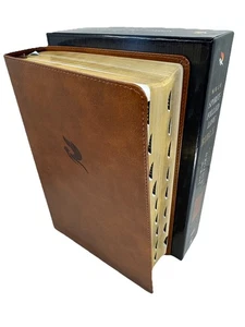 NKJV, Geistgefüllte Lebensbibel, dritte Auflage, Lederimitat, braun, .INDEX - Bild 1 von 9