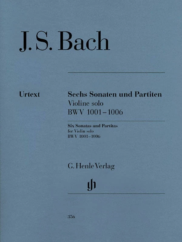 Bach Sonatas & Partitas BWV 1001-1006 Violin Henle Urtext Sheet Music Book - Image 1 of 1