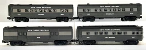 LIONEL ~ O GA ~ NY CENTRAL ~4-PASSENGER CAR SET ~ #6-16016,16018,16020,16021 - Picture 1 of 23