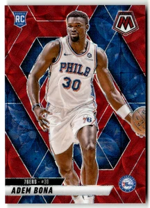 2024-25 Panini NBA Mosaic No. 210 Adam Bona Rookie Red Scope Prizm 61/75 - Bild 1 von 2