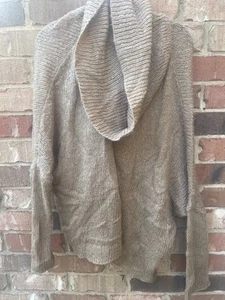 Wooden Ships Paola Brenda Sweater Cowl Neck Mohair Brown M/L - Imagen 1 de 6