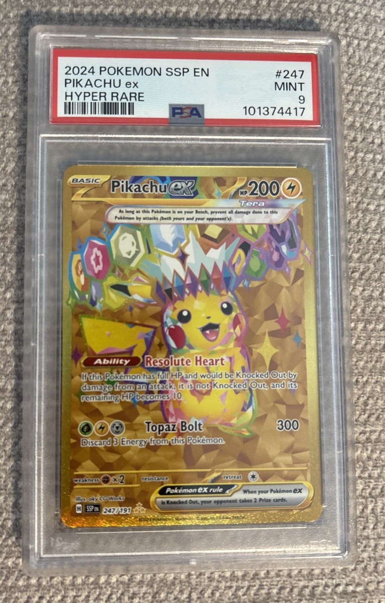 Pikachu Pokémon TCG Professional Sports Authenticator (PSA Pikachu Pokémon TCG Professional Sports Authenticator (PSA