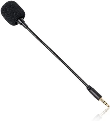PMTFUMY Replacement Microphone 3.5mm, Microphone For Headset, Detachable Boom Mic Exter