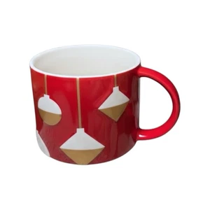 Starbucks 2012 Bone China Red Raised Christmas Ornaments Kaffeebecher 14oz - Bild 1 von 7