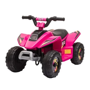 HOMCOM Quad Elettrico per Bambini 6V Velocità 2.8-4.6km/h Età18-36 Mesi Rosa - Foto 1 di 10