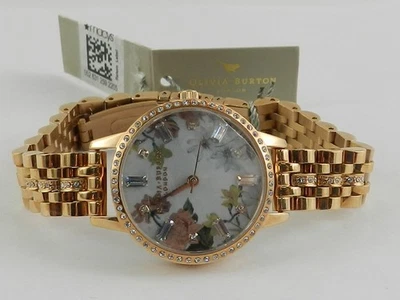 Reloj pulsera Olivia Burton para mujer brillante floral tono oro rosa 30 mm Foto 1 de 3