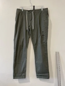 Vuori  Ripstop Pants Women Size L Olive Green Drawstring Cotton Stretch VW401 - Picture 1 of 5
