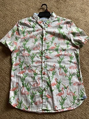 Sovereign Code Shirt Mens XLarge Flamingo Short Sleeve Button Up Cotton - Image 1 of 4