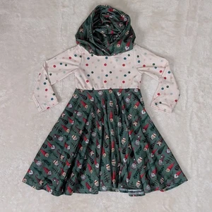 Vestido con Capucha Macy Kate 3T Niñas Manga Larga Navidad Gnomos - Imagen 1 de 9