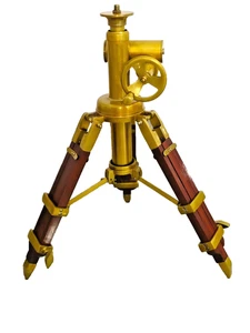 Tripod Stand Decorative Aluminium Brass Antique Finish Adjustable Lamp Base - Picture 1 of 9