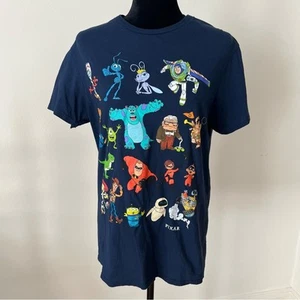 Disney Pixar Cartoon Character Navy Blue Unisex T-Shirt Sz Medium - Bild 1 von 9