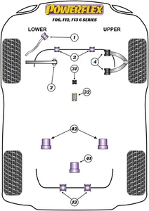 Powerflex Front Bush Kit for BMW F06, F12, F13 6 Series (2011 on) - Picture 1 of 4