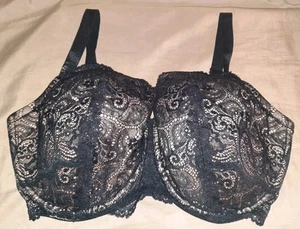 Reggiseno Third Love taglia 38G pizzo balconcino ferretto nero Thirdlove 24/7 - Foto 1 di 3