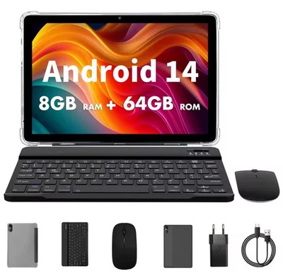 10,1-Zoll-Android-Tablet mit Octa-Core-Prozessor, 8 GB (4 + 4 GB virtuell), RAM, - Bild 1 von 4