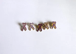 Lot of 5 Wounded Warrior Project Purple Heart Lapel Pins - Picture 1 of 2