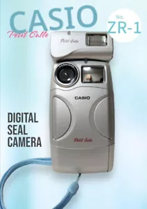 Voll funktionsfähige Casio ZR-1 Petit Colle Digital Seal Kamera nur in Japan verkauft 1998 - Bild 1 von 6