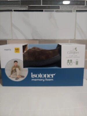 Zapatillas Isotoner Hombre Espuma con Memoria Eco Confort Medianas 8-9 Chocolate Oscuro Foto 1 de 3