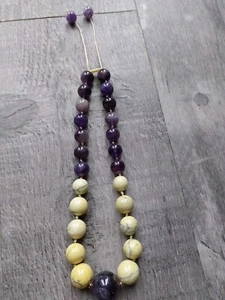 Nuova Collana Lola Rose Grossa Dichiarazione Ametista Regalo Compleanno Viola - Foto 1 di 16