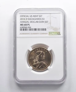 MS68 PL 2016-D Sacagawea Dollar Annual Dollar Coin Set NGC *8733 - Picture 1 of 3