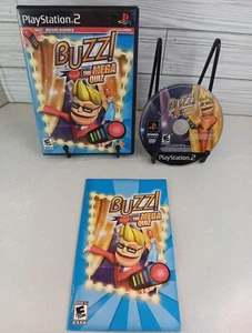 Buzz The Mega Quiz SONY PLAYSTATION 2 PS2 GAME COMPLETE - Picture 1 of 5