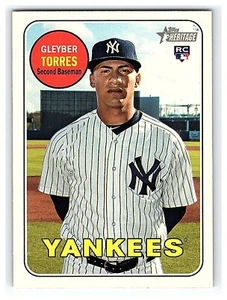2018 Gleyber Torres Topps Heritage High Number 603 Rookie Rc Card NY Yankees - Picture 1 of 2