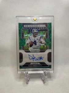 2021 PANINI PRIZM SIGNATURES PRIZM GREEN SCOPE DAK PRESCOTT AUTO 30/49