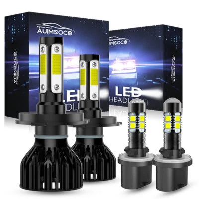 LED Headlight 9003+880 High Low Beam Fog Light For Ford Aspire 1994-1997 White - Изображение 1 из 4