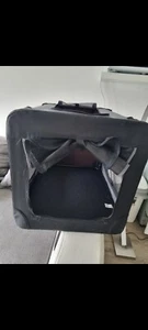 transportbox hund auto neu aus Stoff schwarz. Kann man zusammen falte - Bild 1 von 3