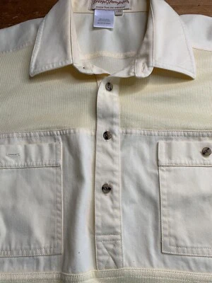 Camisa De Colección Norm Thompson Portland Para Hombre Grande S/S Bolsillo Abotonada Amarilla B7 Foto 1 de 3