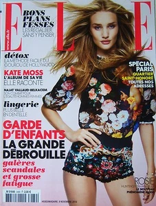 ELLE  N° 3489 de 2012 ROSIE HUNTINGTON WHITELEY KATE MOSS MODE MARTIN MARGIELA  - Picture 1 of 1