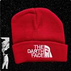 The Darth Face Hat New Red Beanie Men Black Star North Wars SPRZEDAWCA Z USA 🇺🇸 